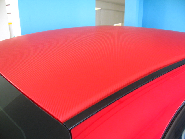 Roof (Accord) -Red CF Back View